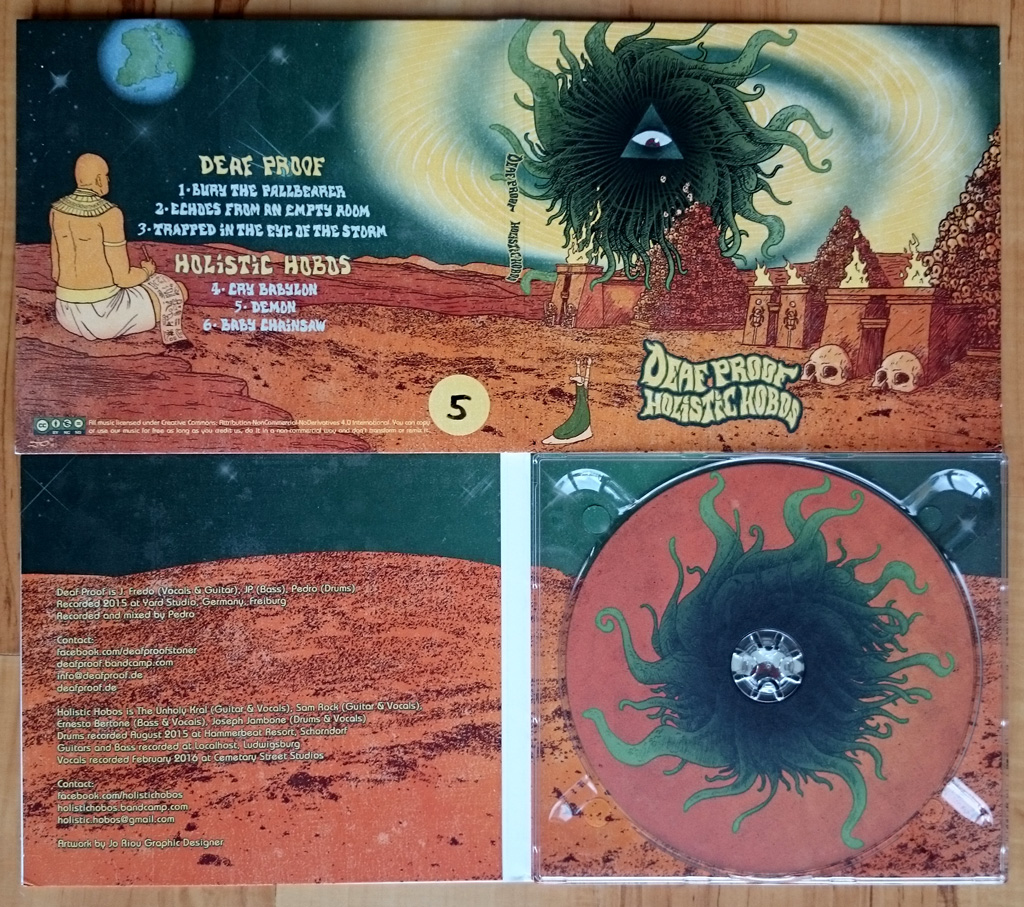 Deaf Proof Holistic Hobos Split Digipack CD